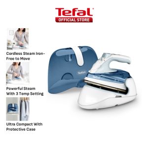 Tefal Freemove Mini Cordless Steam Iron FV6230 – Powerful 1650W Lightweight Portable Smart Auto-Off Anti-Drip Anti-Scale