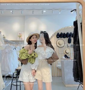 Áo croptop trễ vai bèo 2 tầng dáng xòe dễ phối đồ/ Áo kiểu nữ tay phồng bánh bèo mặc tôn dáng 3 màu xinh xắn - kudoshop