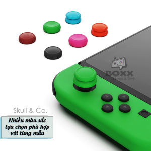 Núm bọc Analog cho Nintendo Switch Oled Lite bộ 6 nút chính hãng Skull & Co