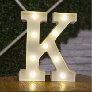 [COD]3D Letter LED Night Light Wall Hanging Marquee Sign Alphabet Decor Lamp  26 letters Numbers 1-9 Christmas decorative lights Wedding Family Pie