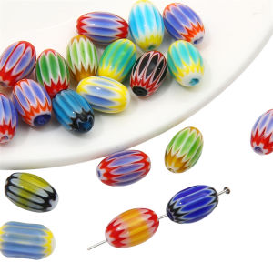 5-10pcs thủy tinh nepalese mô hình hạt hình bầu dục cho Diy Vòng Cổ Vòng Tay Bông tai trang sức làm