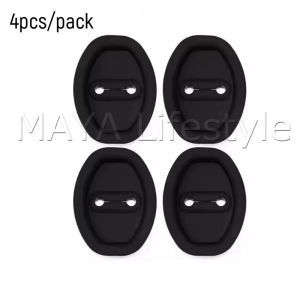 MAYA แผ่นดูดซับแรงกระแทกประตูรถยนต์ 4 ชิ้น / แพ็ค ฝาครอบซิลิโคนป้องกัน กันน้ํา กันสนิม Lock cover