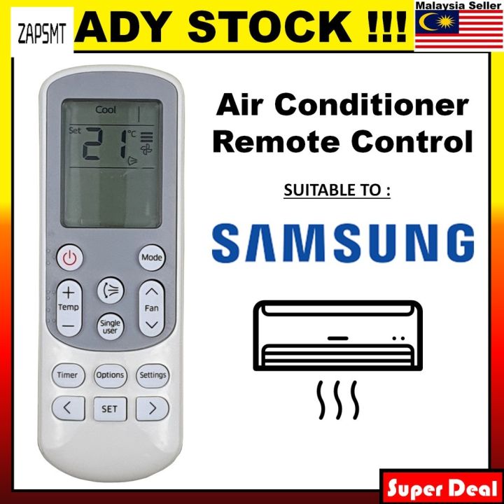 SAMSUNG Air Cond Aircon Aircond Air Conditioner Remote Control ...