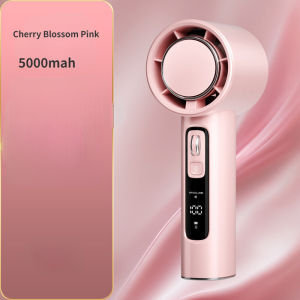 2025 NEW Portable Handheld Fan Strong Wind 1-100 Level Adjustment LED Display Screen Semiconductor Cooling Fan Long Battery Life Rechargeable Turbo mini Fan Suitable for Travel Work Commuting Outdoor Sports