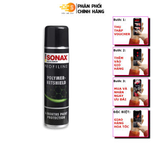 Chai xịt nano bảo vệ toàn diện mặt sơn xe Polymer Netshield Xtreme Sonax 223300 340ml - Tốc độ  247 Không ăn mòn sơn kéo dài đến 6 tháng