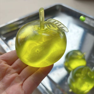 UNRAION Squishy Toy Creative Apple Sprout Sugar Coconut Oil Slow Rebound Stress Relieving Toy