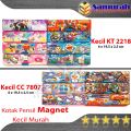 Kotak Pensil Magnet Kecil Motif Lucu Anak KT 2218 / Pencil Case Plastic Varian Fancy  - Tempat Pensil Murah. 