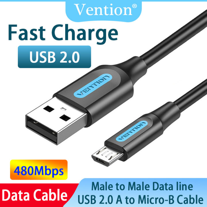 Vention Micro USB Cable Charger USB Android Data Cable Fast Charging USB To  Micro USB Cord For Xiaomi Redmi Note Pro โทรศัพท์มือถือ Android Huawei