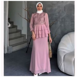 Malika Dress Kondangan Muslimah Terbaru