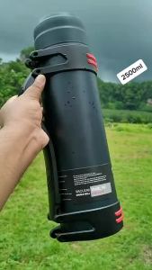 2500ml Large 304 Stainless Steel Insulated Flask 24 Hours Hot/Cold Lasting Camping Hiking Vacuum Flask Thermal Bottles