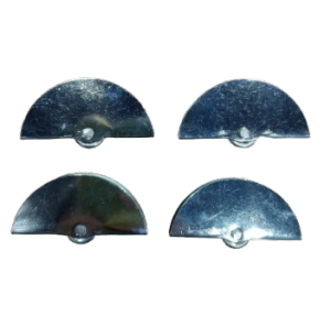 Bộ 4 bánh xe inox mặt trăng cao cấp tủ lùa kính 3/5mm