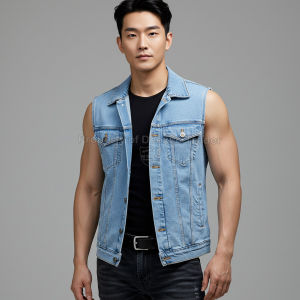 Rompi Jeans Denim Pria Bioblitz – Premium Tebal Stylish Keren Kasual Trendy Ukuran M–XXXL