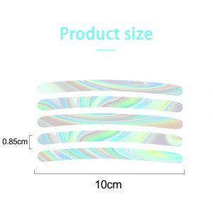 20Pcs Car Wheel Hub Sticker High Reflective Stripe Tape for Motorcycle Car Night Driving Safety P277