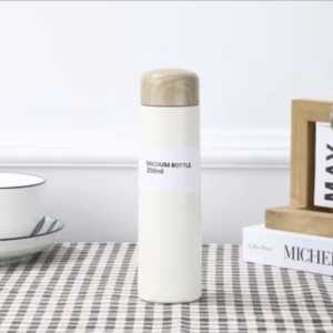 WNG -THERMOS MINI POCKET DOUBLE INSULATAED TAHAN PANAS DAN DINGIN TUMBLER BAMBOO JAPAN STYLE