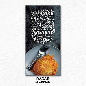 Hiasan Dinding Quote Makanan Masakan Dapur