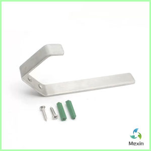 Mexin 1 ชิ้น ตะขอแขวนหมวกกันน็อค หมวก ที่แขวนอเนกประสงค์ แบบติดผนัง วัสดุสแตนเลส wall hooks
