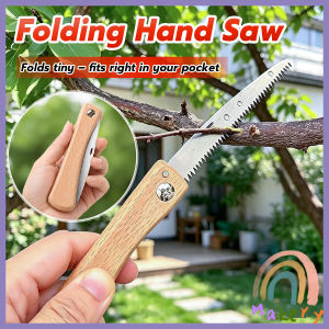 Makery Folding Mini Hand Saw Portable Steel Saw Woodworking Garden Tree Cutting Fine Toothed Hand Tool