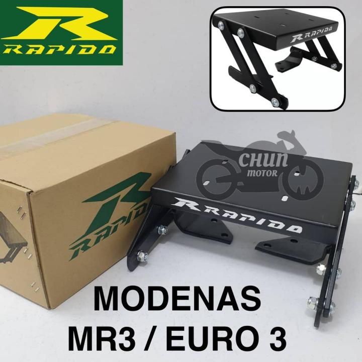 Rapido Box Rack Modenas MR3 / EURO 3 Rapido Adjustable Rear Rack Monorack (Foodpanda ...