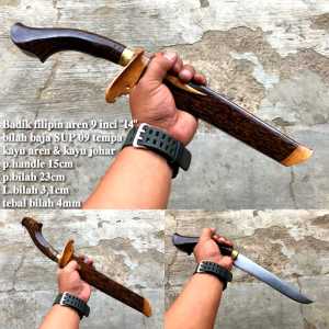 Golok sembelih pisau serbaguna kayu aren