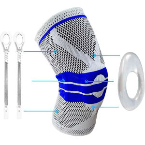 1PCS Knee Support for basketball Pressurized Elastic Knee Pads Fitness Patella Support Protector