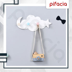 PIFACIA Gantungan Baju Tas Alat Mandi Moif Awan Bintang Lucu Design Hanger Serbaguna