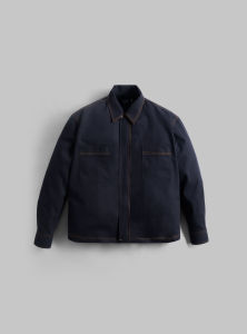 Kasual Navy Blue Work Denim Jacket