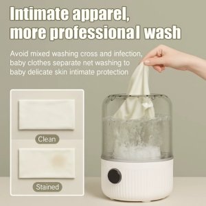 Wireless Portable Mini Washing Machine For Underwear And Socks No Installation Needed Travel Friendly Easy To Clean