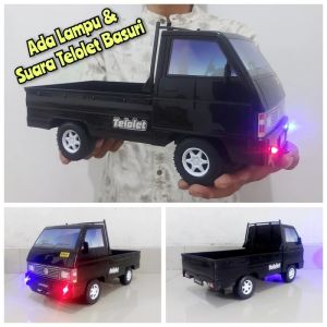 Mainan Anak Mobil Bak pickup Pick Up Losbak Black Lampu Dan Musik Telolet basuri Sni Murah
