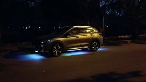 Car Rgb Underglow Led Strip Neon Light IP68 App Remote Control Lampu Bawah Kereta Waterproof