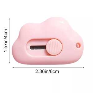 Cutter Mini Pisau Kecil Mini Silet Mini Cutter Awan Cutter Travel Size/Cute Mini Craft Wrapping Box Paper Envelope Cutter SH T36