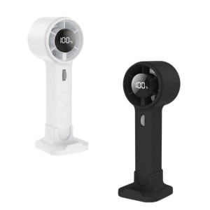 Portable Handheld Fan USB Rechargeable Fan Speed (1-100) Adjustable Cooling Fan with Digital Display Electric Fan