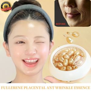 Ready Stock Original  Fullerene Placenta Essence Anti Wrinkle Fine Lines Essence Anti aging Antioxidation Lift Firming Moisturizing Hydrating Brightening30pcs