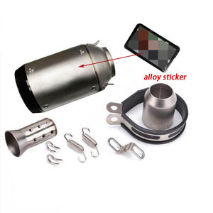 Realzion 51mm Inlet universal Muffler Pipe Exhaust Pipe Tailpipe For DUKE