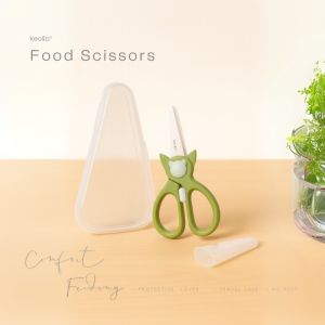 Keola - Ceramic Food Scissors – Gunting Makan Anak Aman Bersih & Stylish