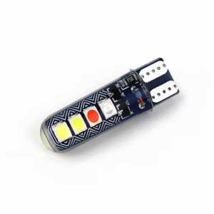 ไฟหรี่ T10 (กระพริบ 4 สี R.G.B.W.)  ไฟหรี่แต่งรถ RGBW ไฟหรี่หน้า หลอดไฟเลี้ยว LED