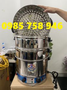 Nồi hấp bánh giò  bánh răng bừa size 40cm 3 tầng