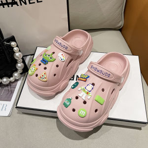 LHSunshine 💯ห้ามพลาดเชียวน้า‼️ รองเท้าแตะหัวโต🌸 พื้นโคตรหนาใส่สบายฝุดๆ🥰 แถมตัวติดสุดน่ารัก เอาไปติดเก๋ๆได้เลอะ🌟