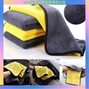 Kain Lap Microfiber Serbaguna 30x30cm Lap Mobil Motor 2 Sisi