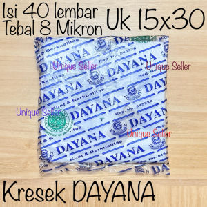 [Isi40] Kresek Transparan uk 15 24 DAYANA / Kantong Kresek Transparan Kecil Tanggung DAYANA uk 15x30 24x38 / Kantong Plastik HD HDPE 15x 30 24 x 38 Bukan Alfa
