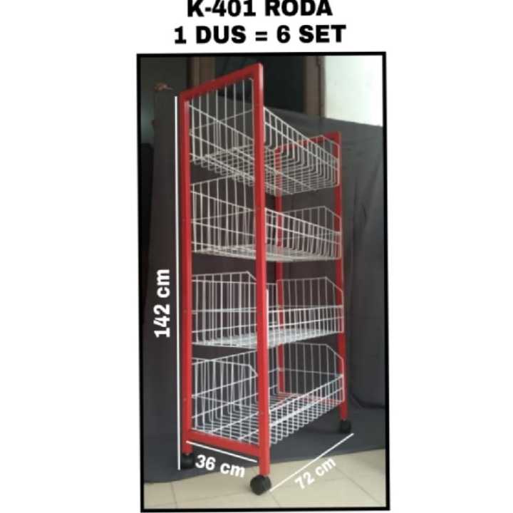 RAK CHIKI KOTAK RODA / RAK CHIKI / RAK UNTUK DAGANG / WADAH MAKANAN ...