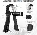 Grip Strength Trainer Kits (5 Pack), Forearm Strengthener with Adjustable Resistance, Grip Strength Tester, Finger Strengthener, Hand Gripper Strengthener. 