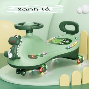 Xe lắc kiêm chòi chân khủng long DINOSAUR có đèn nhạc cho bé từ 1- 8 tuổi 609
