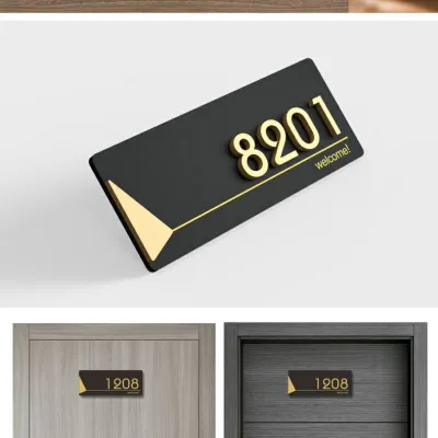 Customizable Acrylic House Number Plate Creative Personality Room Number Home Address Plate