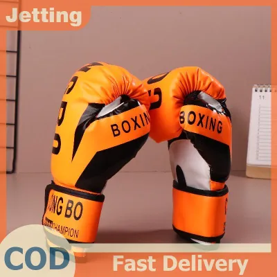 Jetting Kids 6oz Professional Boxing Training Sparring Gloves PU Leather Kids Breathable Muay Thai Punching Karate Training Gloves