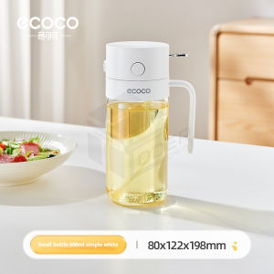 LODER ECOCO Oil Dispenser Bottle Spray Pour 2in1 Kitchen Glass Oil Sprayer Leakproof Cooking Oil Bottle
