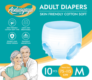 Adult Diaper M L XL 10 Pcs Adult Pull Up Pants Anti-leak Adult Diapers Quickly Absorb Breathable Adult Diaper Pants for Senior Women Pregnant