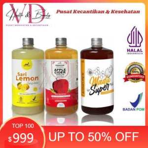 Paket Asam Lambung - Diet Sehat Bundling Cuka Apel 500ml | Sari Lemon 500ml dan Madu Hutan 700gr Asli by Suur Lemoen