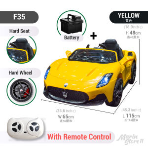 Kid Children Electric Ride On Remote Control Maserati Car Electromobile Toy Vehicle Kenderaan Elektrik Kanak 儿童电动车 F35