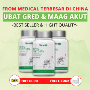 UBAT GERD / UBAT GASTRIK GERDB/ TUKAK / ASAM LAMBUNG / ANXIETY / PEMELIHARAAN PENCERNAAN TERBAIK / CHITOSAN TIENS - TIENS CHITIN CHITOSAN -GURANTEE ORIGINAL 100% DIJAMIN SEMBUH DIJAMIN PASTI SEMBUH