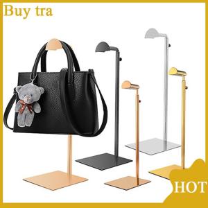 [Buytra] Adjustable Polished / Hanging Bag Handbag Shelf Display Stand Purses Handbag Holder Rack Organizer Stand Storage